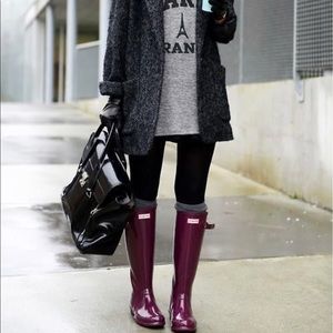 Sold🎉🎉🎉🎉Hunter glossy rain boots high